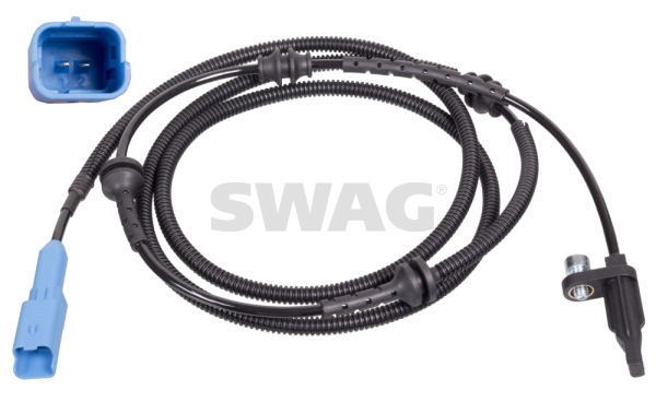 SWAG 64 10 2264 Sensor, wheel speed Rear Axle Left Rear Axle Right for PEUGEOT
